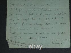 Henry Février SIGNED AUTOGRAPH LETTER from the Front To Henri Woolet 1916 WW1