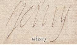 Henry IV King Letter Signee Catherine De Medicis