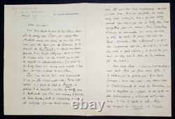 Henry KISTEMAECKERS Son VERY BEAUTIFUL SIGNED AUTOGRAPH LETTER To Léon BLUM 4 PAGES