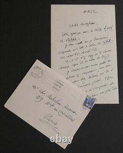 Henry de Montherlant - Autographed letter signed to Christian Melchior-Bonnet, 1952