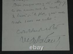 Henry de Montherlant autograph letter signed, expression of sympathy, 1954