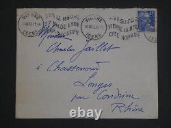 Hippolyte Léty Autographed Letter signed to Charles Jailllet Vienna 1951