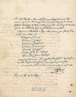 History Religion Abbé Guillon Autograph Letter Signed To Michaud Biography