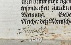Holy Roman Emperor Leopold Romain-1 Hapsburg Signed Letter Signed Letter
