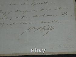 Honore Charles REILLE autographed letter signed to Lambert request from His Majesty