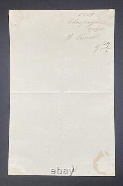 Horace VERNET Signed Autograph Letter 1859