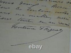 Hortense FLOQUET 3 SIGNED AUTOGRAPH LETTERS + 1 LETTER FROM A DEPUTY 1888