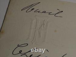 Hortense FLOQUET 3 SIGNED AUTOGRAPH LETTERS + 1 LETTER FROM A DEPUTY 1888