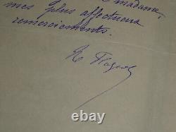 Hortense FLOQUET 3 SIGNED AUTOGRAPH LETTERS + 1 LETTER FROM A DEPUTY 1888