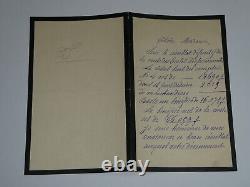 Hortense FLOQUET 3 SIGNED AUTOGRAPH LETTERS + 1 LETTER FROM A DEPUTY 1888