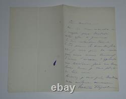 Hortense FLOQUET 3 SIGNED AUTOGRAPH LETTERS + 1 LETTER FROM A DEPUTY 1888