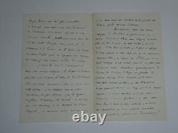 Hortense FLOQUET 3 SIGNED AUTOGRAPH LETTERS + 1 LETTER FROM A DEPUTY 1888