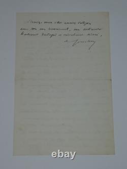 Hortense FLOQUET 3 SIGNED AUTOGRAPH LETTERS + 1 LETTER FROM A DEPUTY 1888