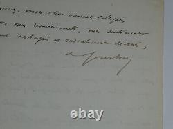 Hortense FLOQUET 3 SIGNED AUTOGRAPH LETTERS + 1 LETTER FROM A DEPUTY 1888