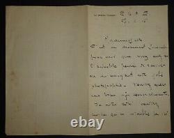 Humbert Georges Louis Letter Autography Signed, Military Governor, 1916