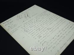IMPERIAL GUARD handwritten letter signed by Canrobert Universal Exhibition