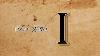 I Signature For Letter I