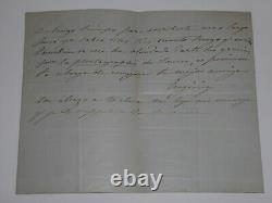 Imperatrice Eugenie De Montijo Autography Letter Signed In Sofia Valera
