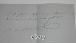 Imperatrice Eugénie De Montijo Autography Letter Signed In Sofia Valera