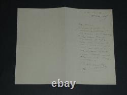Impressionism Antoine Guillemet Autographed Letter Signed 1905