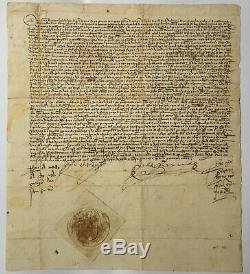 Isabella & Ferdinand I II Catholic Kings Letter Signed Charter Signed In 1479