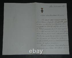 Isabelle II of Bourbon SIGNED AUTOGRAPH LETTER to a Duchess, 1875