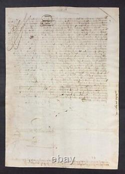Isabelle Of Portugal Signed Letter Royal Councillors & Charles V 1531