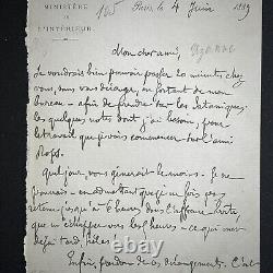 JK HUYSMANS handwritten letter signed to O UZANNE Felicien ROPS Satanic 1889