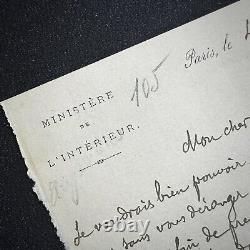 JK HUYSMANS handwritten letter signed to O UZANNE Felicien ROPS Satanic 1889