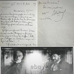 JK Huysmans autographed letter signed to O Uzanne Felicien Rops Satanic 1889