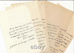 J. Michelet 6 Autograph Letters Signed State Council Affair