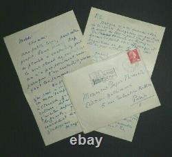 Jacques Chardonne Tres Belle Letter Autograph Signee A Roger Nimier From 4 Pages