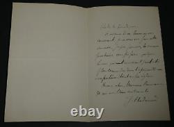 Jacques Hadamard - Autographed Letter Signed Regarding a 3-Page Interview, 1917