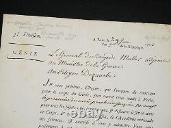 Jacques-Léonard Muller Signed Autograph Letter Empire