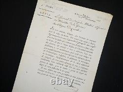 Jacques-Léonard Muller Signed Autograph Letter Empire