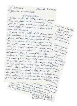 Jacques MESRINE / Autographed Signed Letter / Prison / Quebec / Escape / Crime