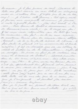 Jacques Mesrine / Signed handwritten letter / Hold-up / Isolation / Prison / 1977
