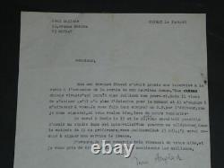 Jean Anglade Set of 3 Autographed and Typed Letters Signed 1967
