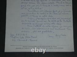 Jean Anglade Set of 3 Autographed and Typed Letters Signed 1967