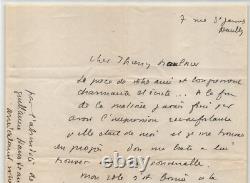 Jean Anouilh Autographed Letter Signed to Thierry Maulnier 1950