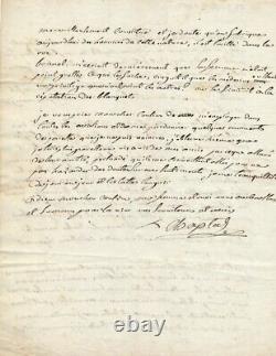 Jean Antoine Chaptal 4 Autograph Letters Signed Correspondence Combettes