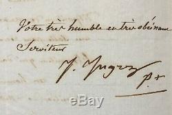 Jean Auguste Dominique Ingres Painter Letter Signed Letter Signed 1833