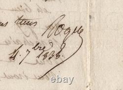 Jean-Baptiste ROQUES 2 Autographed Letters Signed to Artaud de Montor 1837/38