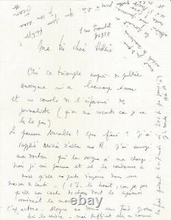 Jean Cocteau Autographed Letter Signed On Mireille Havet And Coco Chanel. 1931