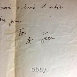 Jean Cocteau Letter Autograph Signed To Jean Aurenche 1928