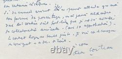 Jean Cocteau Signed Autograph Letter: Copyright and Bacchus, 1952