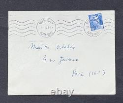 Jean Cocteau Signed Autograph Letter: Copyright and Bacchus, 1952