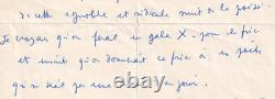 Jean Cocteau denounces the Night of Poetry, autograph letter signed Reverdy