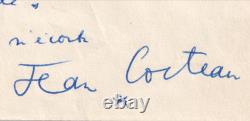 Jean Cocteau denounces the Night of Poetry, autograph letter signed Reverdy