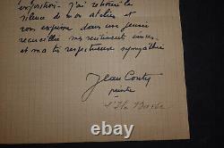 Jean Couty Autographed Signed Letter